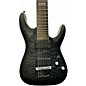 Used Schecter Guitar Research c-7 platinum Trans Black Solid Body Electric Guitar