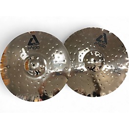 Used Paiste 14in Alpha Metal Edge Hi Hat Pair Cymbal