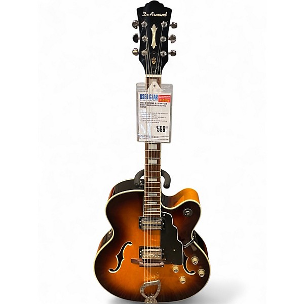 Used DeArmond X-155 Antique Burst Hollow Body Electric Guitar