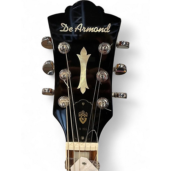 Used DeArmond X-155 Antique Burst Hollow Body Electric Guitar