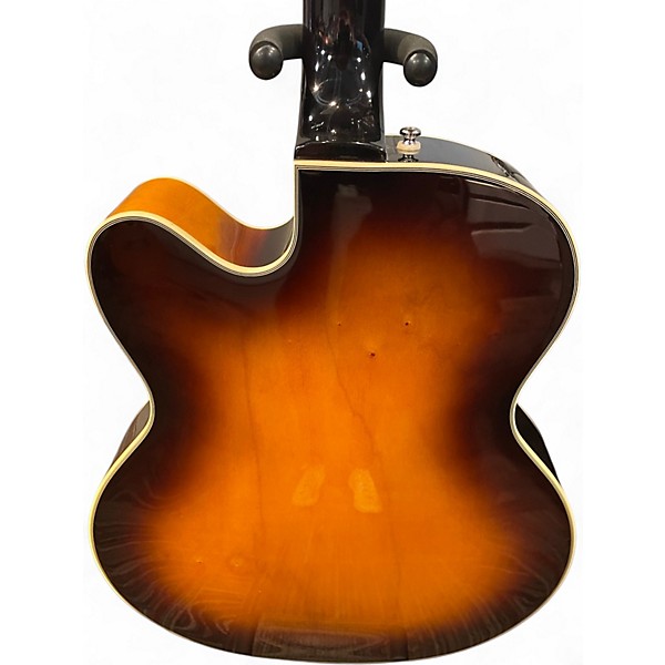 Used DeArmond X-155 Antique Burst Hollow Body Electric Guitar