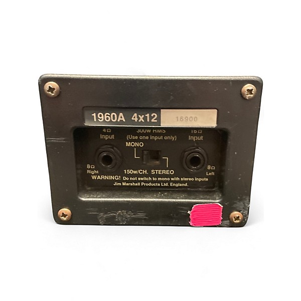 Used Marshall 1960A LEAD JCM900 4X12 Guitar Cabinet