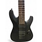 Used Schecter Guitar Research Damien 7 String Black Matte Solid Body Electric Guitar