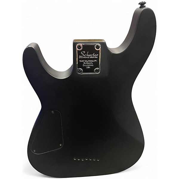 Used Schecter Guitar Research Damien 7 String Black Matte Solid Body Electric Guitar