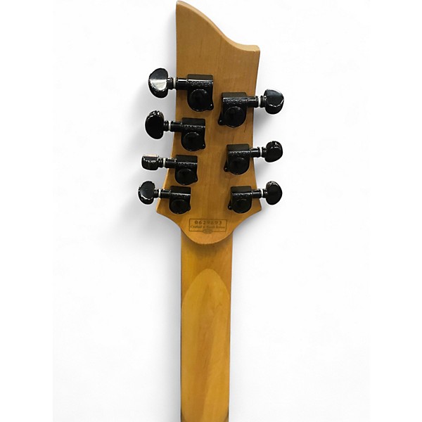 Used Schecter Guitar Research Damien 7 String Black Matte Solid Body Electric Guitar