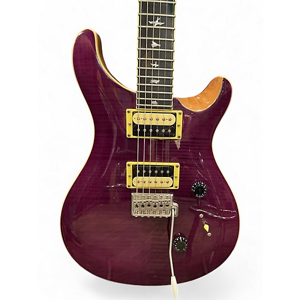 Used PRS SE Custom 24 Purple Solid Body Electric Guitar