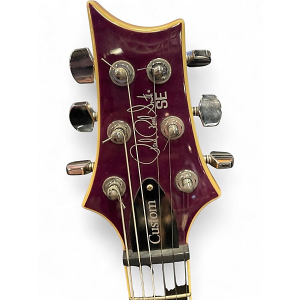 Used PRS SE Custom 24 Purple Solid Body Electric Guitar