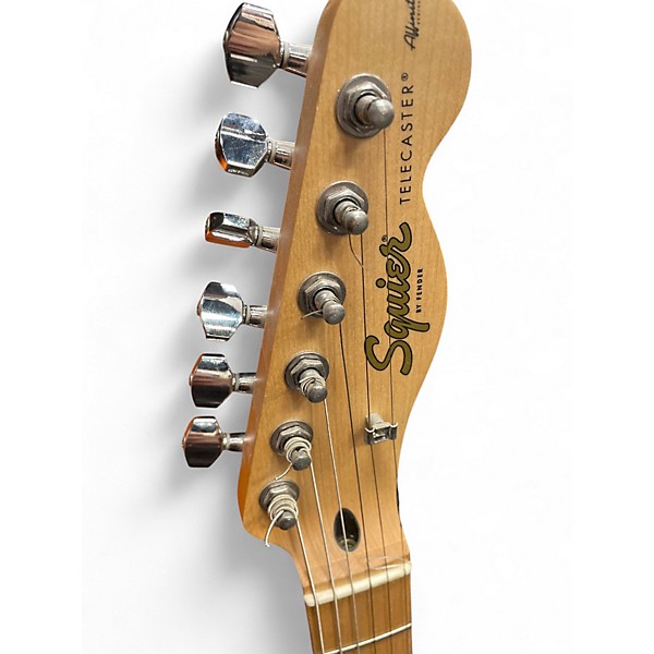 Used Squier Affinity Telecaster Black Solid Body Electric Guitar