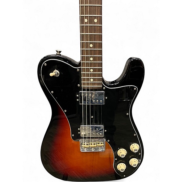 Used Fender American Professional II Telecaster Deluxe 3-Color Sunburst Solid Body Electric Guitar