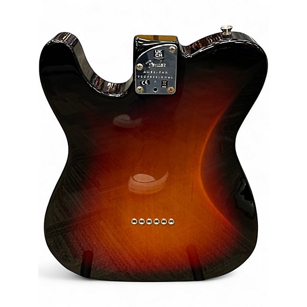 Used Fender American Professional II Telecaster Deluxe 3-Color Sunburst Solid Body Electric Guitar