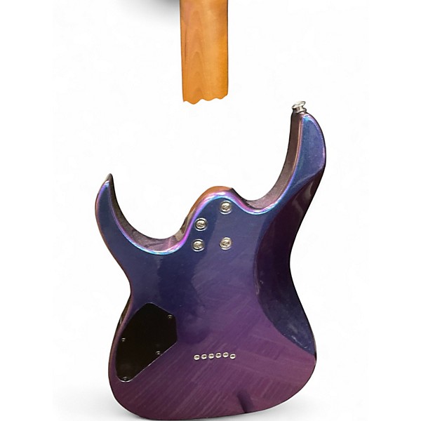 Used Ibanez GRG121SP blue metal chemeleon Solid Body Electric Guitar