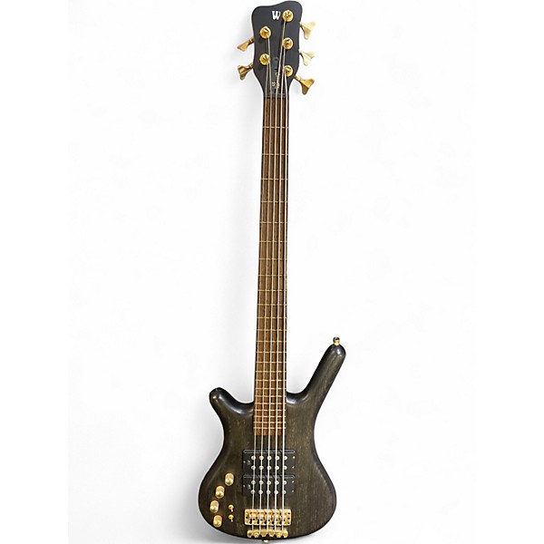 Used Warwick German Pro Series GPS Corvette Double Buck Nirvana Black Electric Bass Guitar