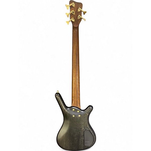 Used Warwick German Pro Series GPS Corvette Double Buck Nirvana Black Electric Bass Guitar