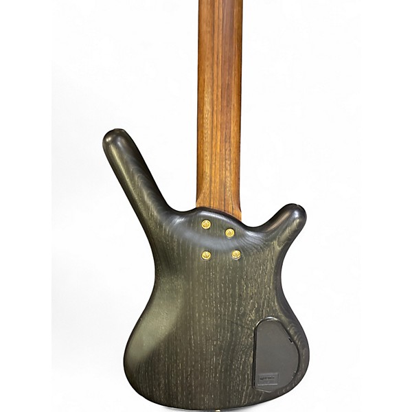 Used Warwick German Pro Series GPS Corvette Double Buck Nirvana Black Electric Bass Guitar