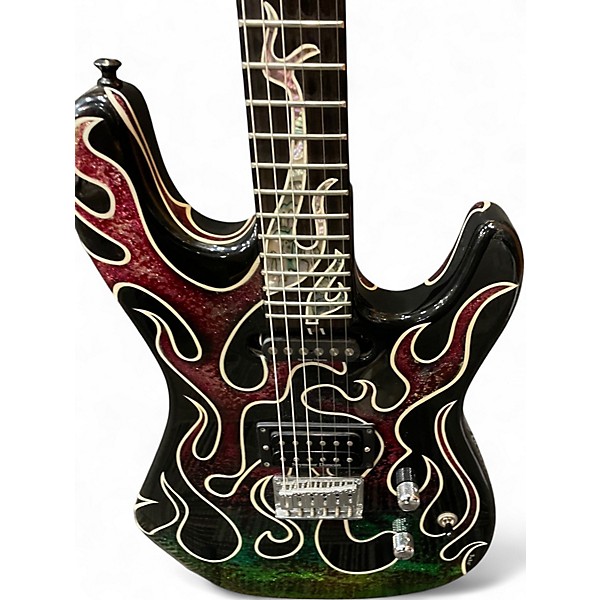 Used Hill USA Trans Black Solid Body Electric Guitar