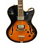 Used Samick HF650 2 Color Sunburst Hollow Body Electric Guitar