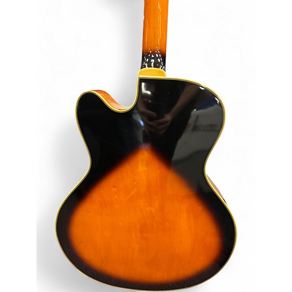 Used Samick HF650 2 Color Sunburst Hollow Body Electric Guitar