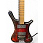 Used Anesidora J804 Reliced Blood Red Burst Solid Body Electric Guitar