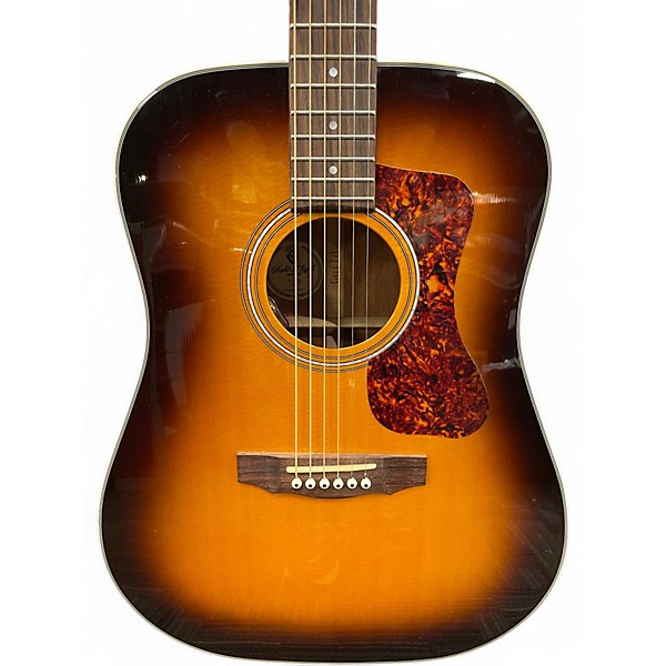 Used Guild D-140 Sunburst Acoustic Electric Guitar