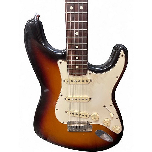 Vintage 1988 Fender American Standard Stratocaster 2 Color Sunburst Solid Body Electric Guitar