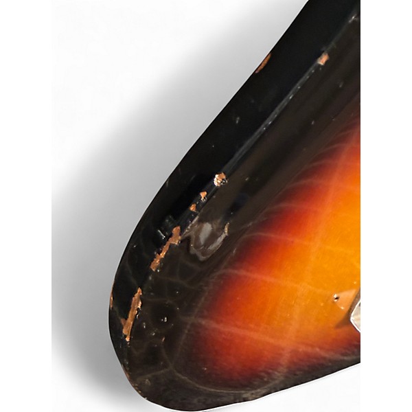 Vintage 1973 Univox Hi-Flyer Bass 1970s Tobacco Sunburst Electric Bass Guitar