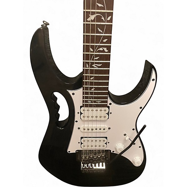 Used Ibanez JEMJR Black Solid Body Electric Guitar