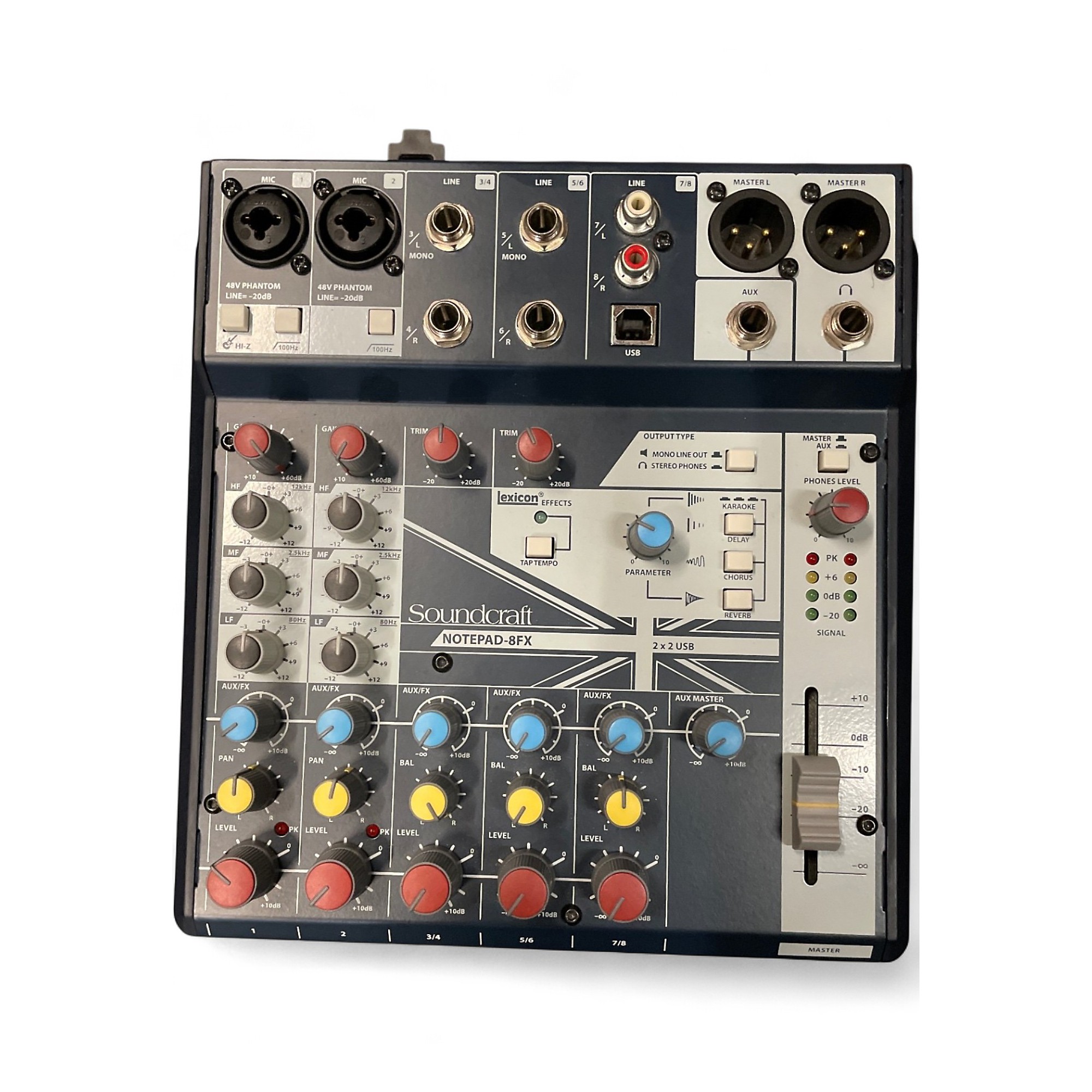 Soundcraft Notepad-8fx ミキサー Used Soundcraft Notepad-8FX Unpowered Mixer | Guitar Center