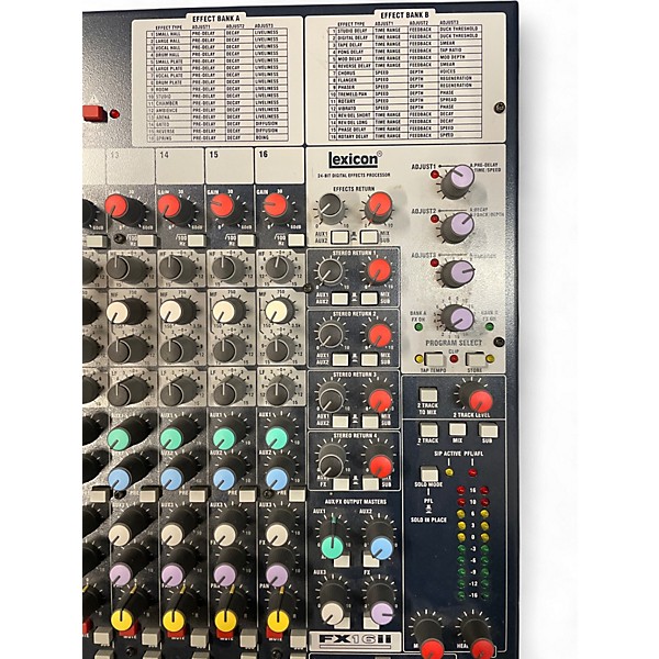 Used Soundcraft FX16II Unpowered Mixer