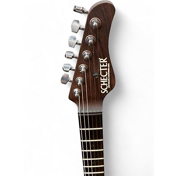 Used Schecter Guitar Research CUSTOM SHOP NICK JOHNSON ATOMIC FIRE Solid Body Electric Guitar