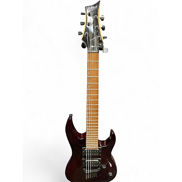 Used Mitchell MM100 Mini Wine Red Solid Body Electric Guitar