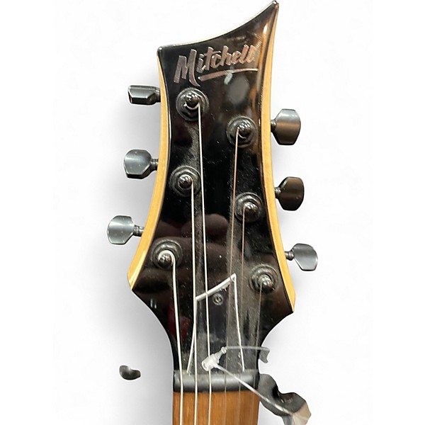 Used Mitchell MM100 Mini Wine Red Solid Body Electric Guitar