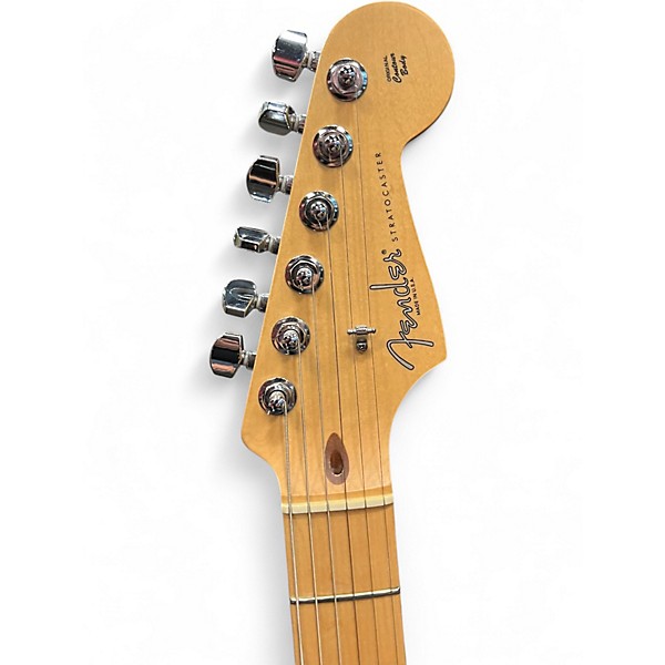 Used Fender American Deluxe Stratocaster 3 Color Sunburst Solid Body Electric Guitar