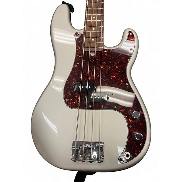 Used Fender FSR STANDARD PRECISION BASS Silver Electric Bass Guitar