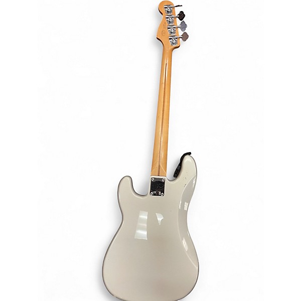 Used Fender FSR STANDARD PRECISION BASS Silver Electric Bass Guitar