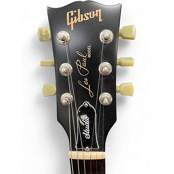 Used 2016 Gibson Les Paul Studio Satin Black Solid Body Electric Guitar