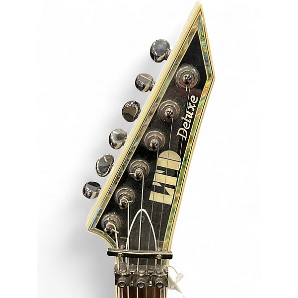 Used ESP LTD MH1000 Deluxe Snow White Solid Body Electric Guitar