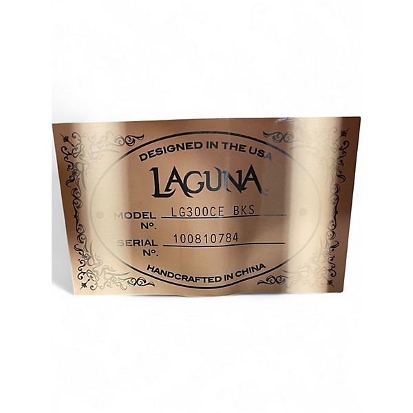 Used Laguna LG300CE Black Acoustic Electric Guitar