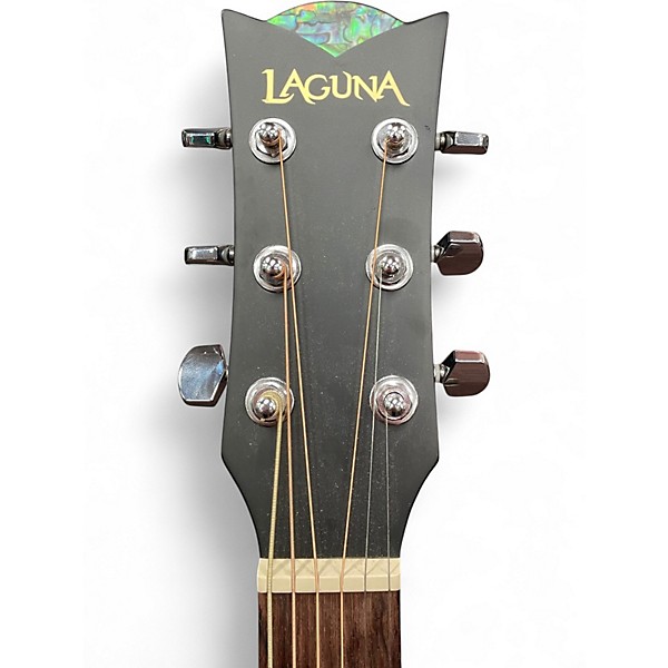 Used Laguna LG300CE Black Acoustic Electric Guitar