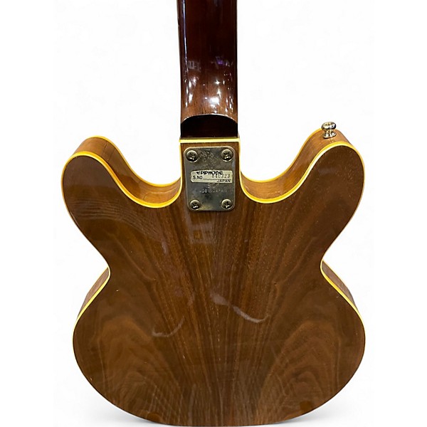 Vintage 1970s Epiphone EA255 Natural Hollow Body Electric Guitar