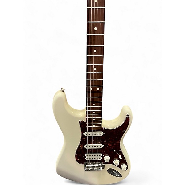 Used Fender Deluxe Lone Star Stratocaster Arctic White Solid Body Electric Guitar