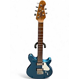 Used Sterling by Music Man VALENTINE Metallic Blue Solid Body Electric Guitar