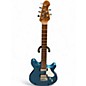 Used Sterling by Music Man VALENTINE Metallic Blue Solid Body Electric Guitar thumbnail