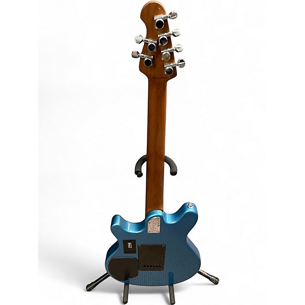 Used Sterling by Music Man VALENTINE Metallic Blue Solid Body Electric Guitar