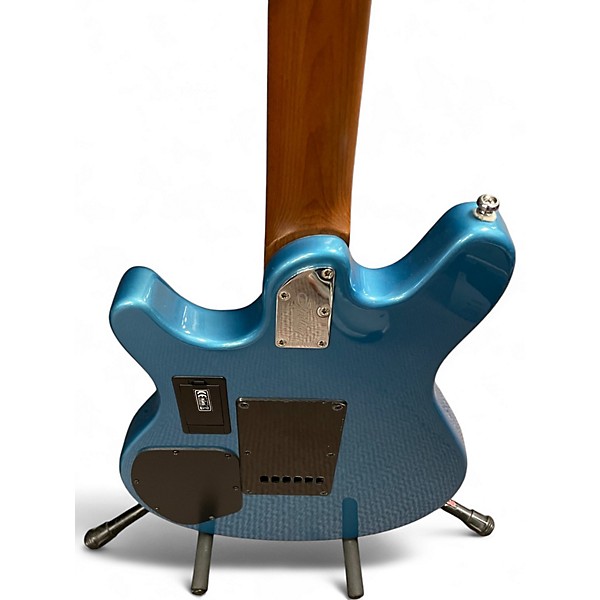 Used Sterling by Music Man VALENTINE Metallic Blue Solid Body Electric Guitar