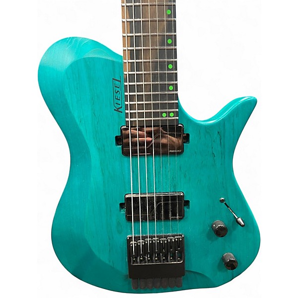 Used Keisel Zeus  Trans Green Solid Body Electric Guitar