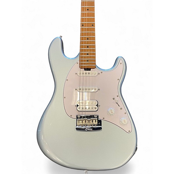 Used Sterling by Music Man Cutlass Firemist Silver Solid Body Electric Guitar