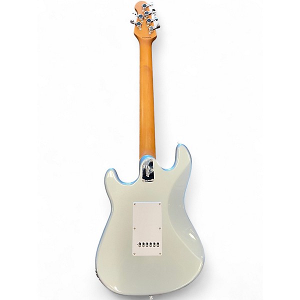 Used Sterling by Music Man Cutlass Firemist Silver Solid Body Electric Guitar