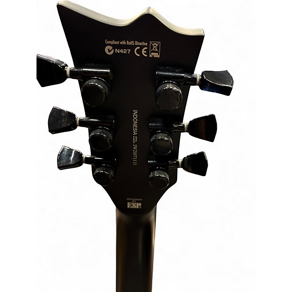 Used ESP LTD ECLIPSE Black Metal Black Solid Body Electric Guitar
