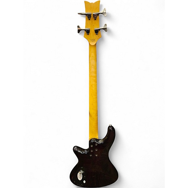 Used Schecter Guitar Research Stiletto Extreme 4 String 2 Color Sunburst Electric Bass Guitar
