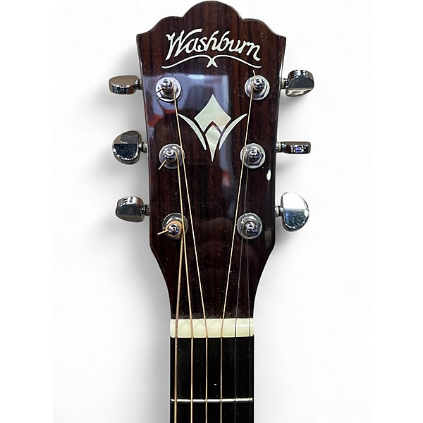 Used Washburn WD250SWCE Natural Acoustic Electric Guitar